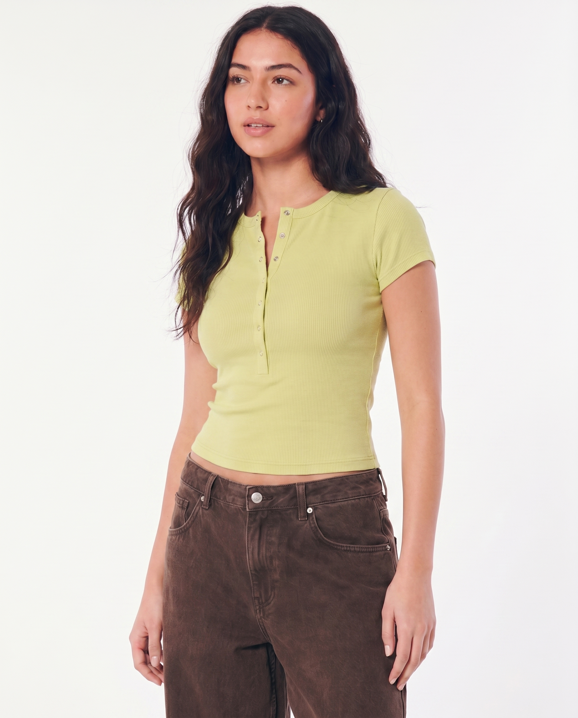 Butter Yellow Henley