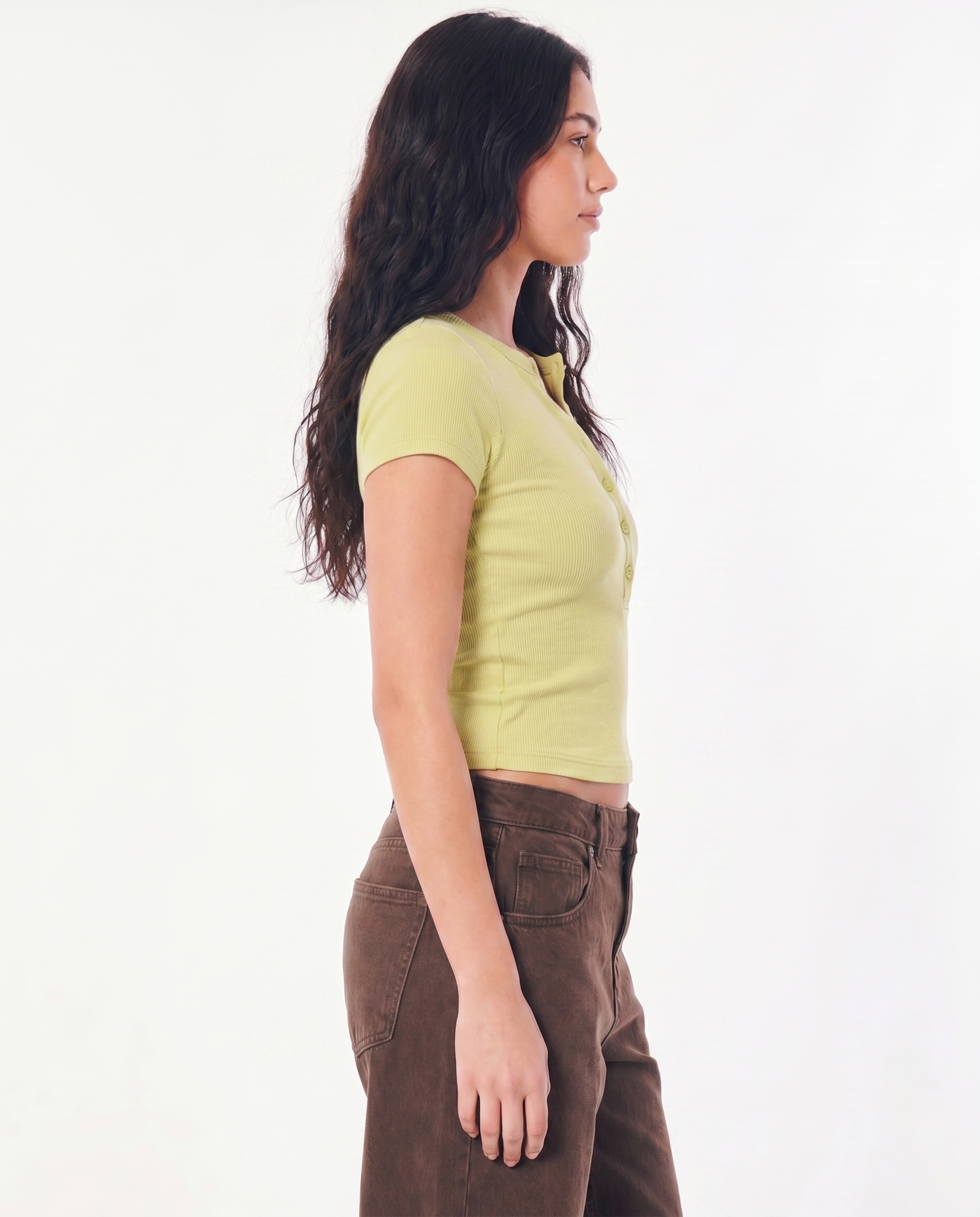 Butter Yellow Henley