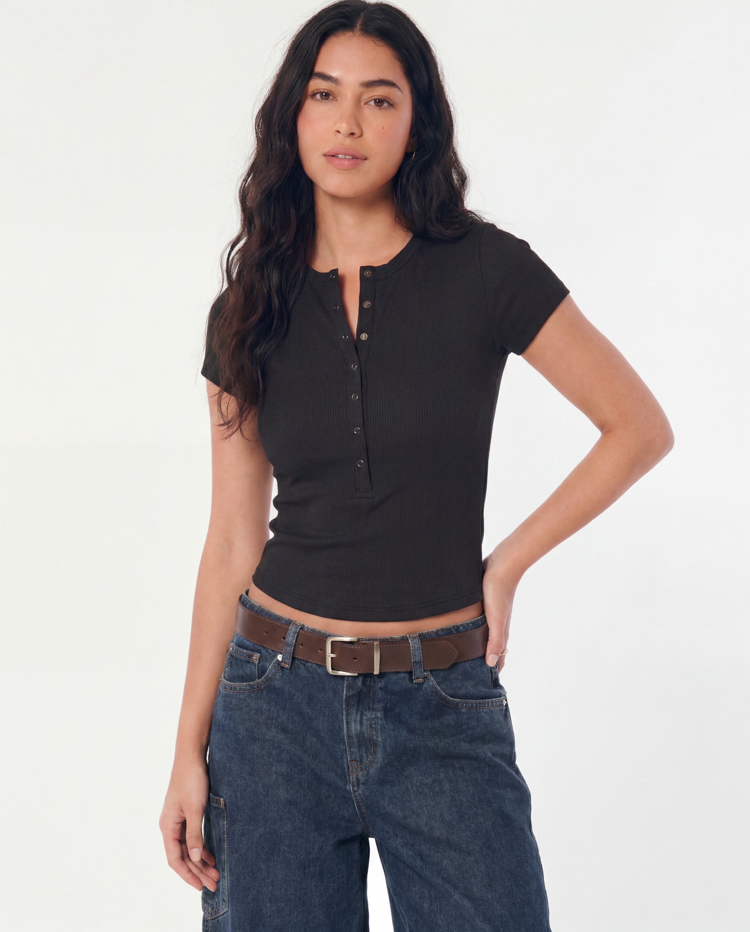 Jet Black Henley