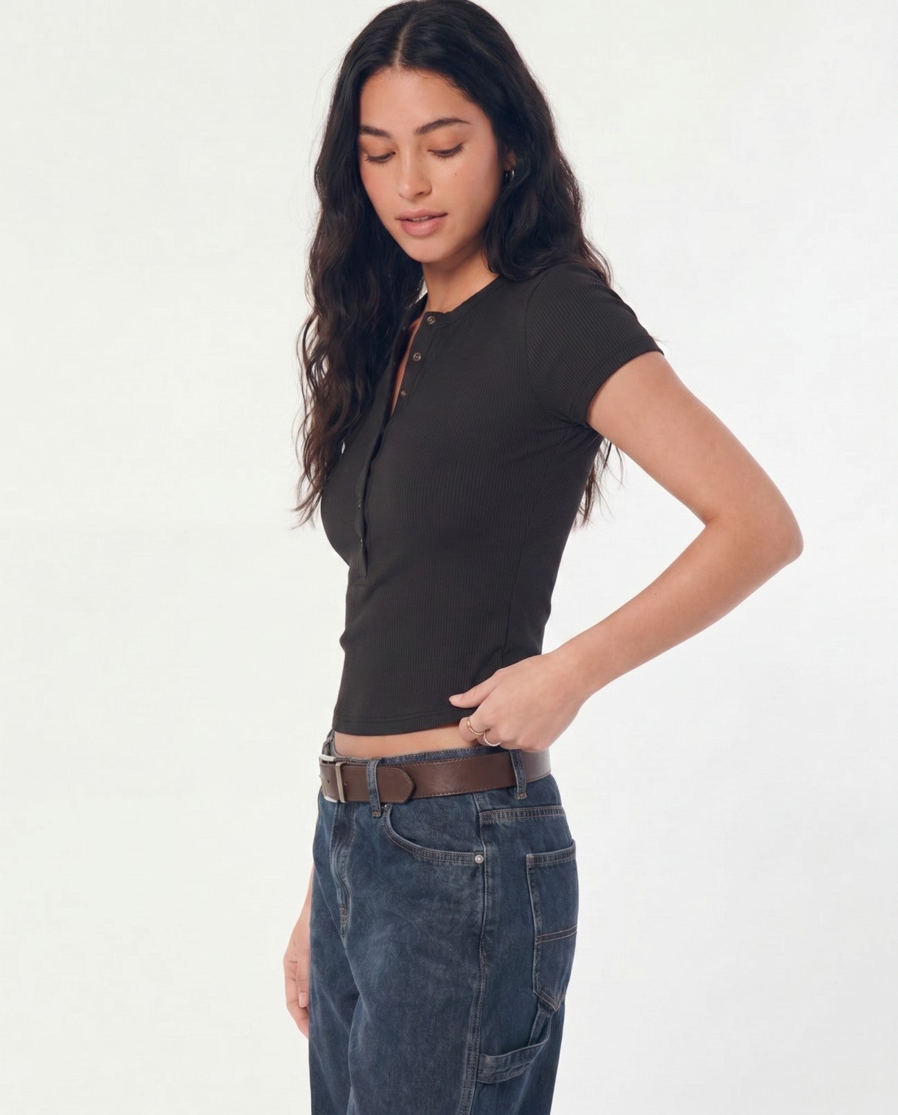 Jet Black Henley
